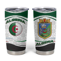 Algeria Tumbler Cup with National Flag and Coat of Arms Crest Design