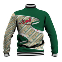 Algeria Baseball Jacket with Arabic Calligraphy and Traditional Pattern Design