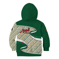 Algeria Kid Hoodie with Arabic Calligraphy and Traditional Pattern Design