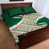 Algeria Quilt Bed Set with Arabic Calligraphy and Traditional Pattern Design