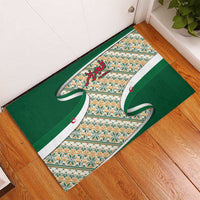 Algeria Rubber Doormat with Arabic Calligraphy and Traditional Pattern Design