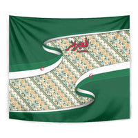 Algeria Tapestry with Arabic Calligraphy and Traditional Pattern Design