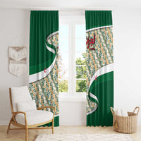 Algeria Window Curtain with Arabic Calligraphy and Traditional Pattern Design