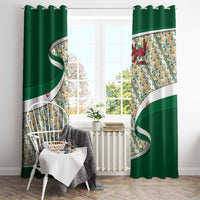 Algeria Window Curtain with Arabic Calligraphy and Traditional Pattern Design