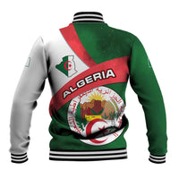 Algeria Baseball Jacket with National Emblem and Map Design