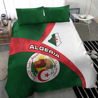 Algeria Bedding Set with National Emblem and Map Design