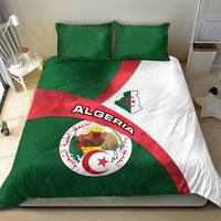 Algeria Bedding Set with National Emblem and Map Design