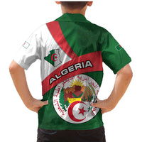 Algeria Family Matching Mermaid Dress and Hawaiian Shirt with National Emblem and Map Design