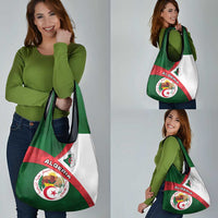 Algeria Grocery Bag with National Emblem and Map Design