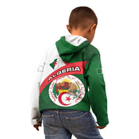Algeria Kid Hoodie with National Emblem and Map Design