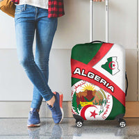 Algeria Luggage Cover with National Emblem and Map Design