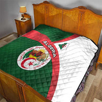 Algeria Quilt with National Emblem and Map Design