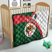 Algeria Quilt with National Emblem and Map Design