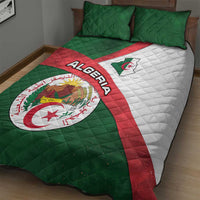 Algeria Quilt Bed Set with National Emblem and Map Design