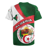 Algeria Rugby Jersey with National Emblem and Map Design