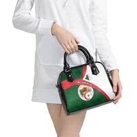 Algeria Shoulder Handbag with National Emblem and Map Design
