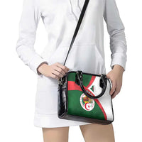 Algeria Shoulder Handbag with National Emblem and Map Design
