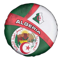 Algeria Spare Tire Cover with National Emblem and Map Design