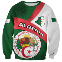 Algeria Sweatshirt with National Emblem and Map Design