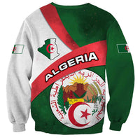 Algeria Sweatshirt with National Emblem and Map Design