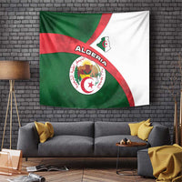 Algeria Tapestry with National Emblem and Map Design