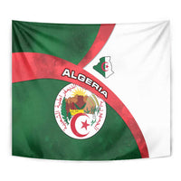 Algeria Tapestry with National Emblem and Map Design