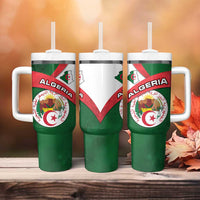 Algeria Tumbler With Handle with National Emblem and Map Design