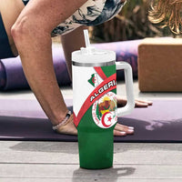 Algeria Tumbler With Handle with National Emblem and Map Design
