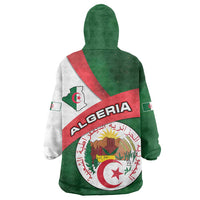Algeria Wearable Blanket Hoodie with National Emblem and Map Design