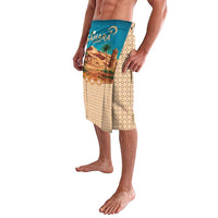 Sahara Algeria Lavalava with Desert Camel Landscape and Islamic Motif Design