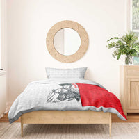 Juraj Janosik Slovakia Bedding Set with Folk Pattern Red White Legend Spirit