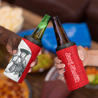 Juraj Janosik Slovakia 4 in 1 Can Cooler Tumbler with Folk Pattern Red White Legend Spirit