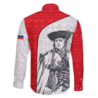 Juraj Janosik Slovakia Family Matching Mermaid Dress and Hawaiian Shirt with Folk Pattern Red White Legend Spirit