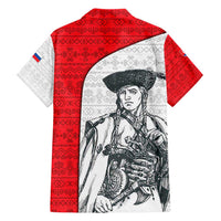 Juraj Janosik Slovakia Family Matching Puletasi and Hawaiian Shirt with Folk Pattern Red White Legend Spirit