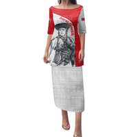 Juraj Janosik Slovakia Family Matching Puletasi and Hawaiian Shirt with Folk Pattern Red White Legend Spirit