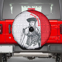 Juraj Janosik Slovakia Spare Tire Cover with Folk Pattern Red White Legend Spirit