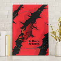 Slovakia Canvas Wall Art with Red Black Falcon Claw No Mercy Spirit