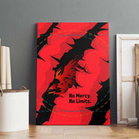Slovakia Canvas Wall Art with Red Black Falcon Claw No Mercy Spirit