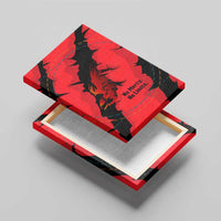 Slovakia Canvas Wall Art with Red Black Falcon Claw No Mercy Spirit