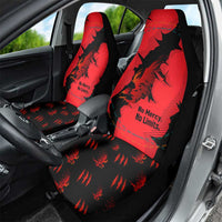 Slovakia Car Seat Cover with Red Black Falcon Claw No Mercy Spirit