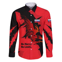 Slovakia Family Matching Puletasi and Hawaiian Shirt with Red Black Falcon Claw No Mercy Spirit