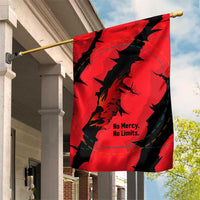 Slovakia Garden Flag with Red Black Falcon Claw No Mercy Spirit