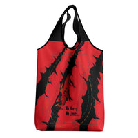 Slovakia Grocery Bag with Red Black Falcon Claw No Mercy Spirit