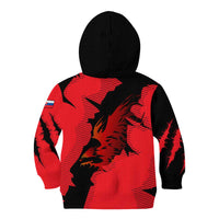 Slovakia Kid Hoodie with Red Black Falcon Claw No Mercy Spirit