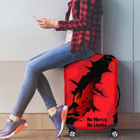 Slovakia Luggage Cover with Red Black Falcon Claw No Mercy Spirit