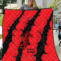 Slovakia Quilt with Red Black Falcon Claw No Mercy Spirit