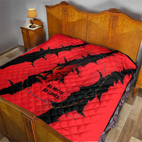 Slovakia Quilt with Red Black Falcon Claw No Mercy Spirit