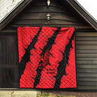 Slovakia Quilt with Red Black Falcon Claw No Mercy Spirit