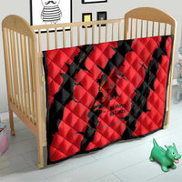 Slovakia Quilt with Red Black Falcon Claw No Mercy Spirit