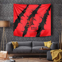 Slovakia Tapestry with Red Black Falcon Claw No Mercy Spirit